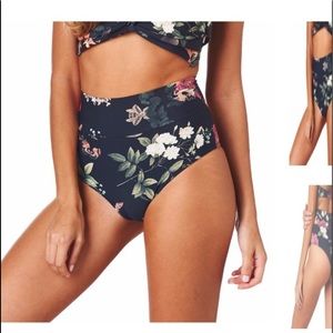Montce Swim High Rose Bottoms in Emma